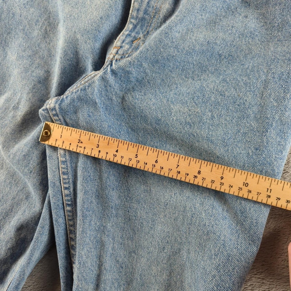 Vintage 90s Levis Jeans Size 14 (Fits 28x33) Blue Light Wash Straight Orange Tab - Picture 11 of 14